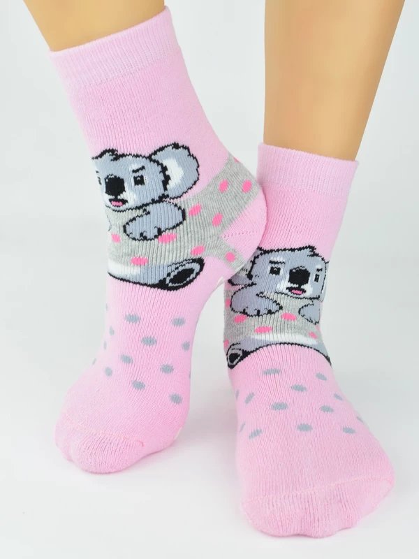 Skarpety dziewczęce frotte wzorzyste ABS SF006-G-02B EUR 23-26