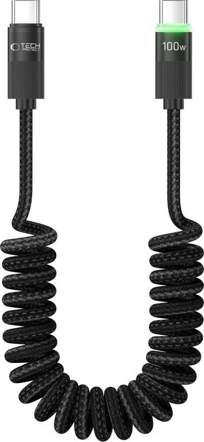 Kabel USB Tech-Protect USB-C - USB-C 1.8 m Czarny (5906302370627)