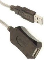Kabel USB Savio USB-A - USB-A 5 m Czarny (SAVIO CL-76)