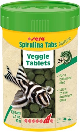 Sera Spirulina Tabs Nature, 100 ml - roślinny pokarm