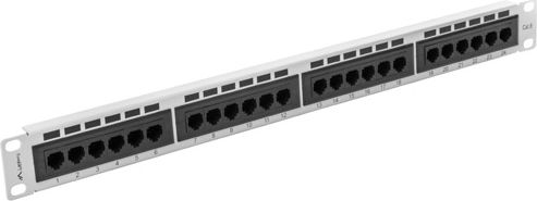 Lanberg Patch panel 1U 19" 24x RJ-45 Kat.6 Szary (PPU6-1024-S)