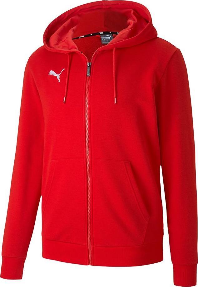Puma Bluza męska Puma teamGOAL 23 Casuals Hooded Jacket czerwona 656708 01 S