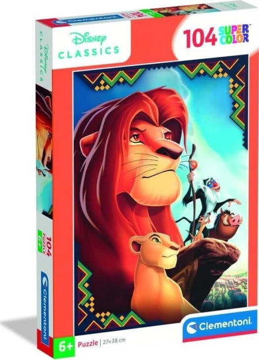 Clementoni Puzzle SuperColor Disney Król Lew 104 elementy (25052)