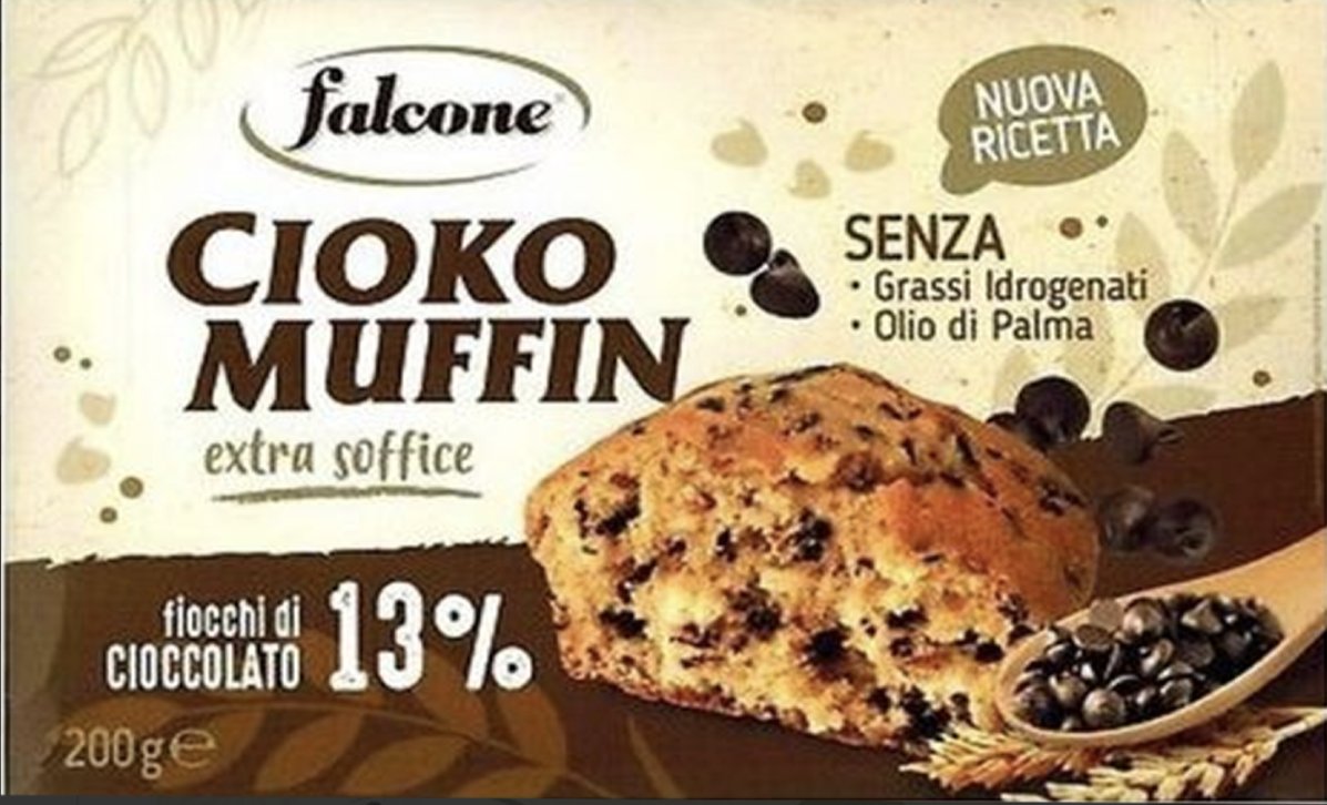 Babeczki z kawałkami czekolady Muffin Cioko 200g - Falcone