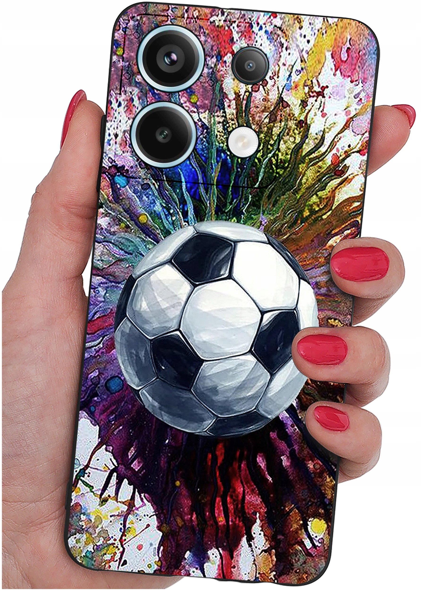 ETUI do Xiaomi Redmi Note 13 Pro 5G WZORY |SILIKONOWE MATT CASE +SZKŁO 9H