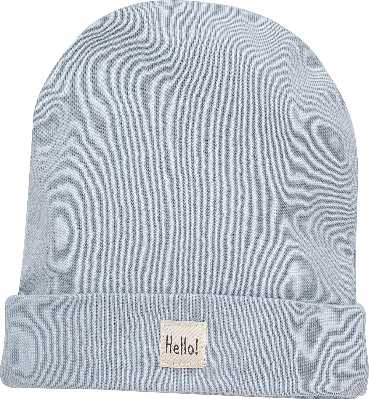PINOKIO Czapka niemowlęca bawełniana niebieska Pinokio Hello wyprawka niemowlęca 50