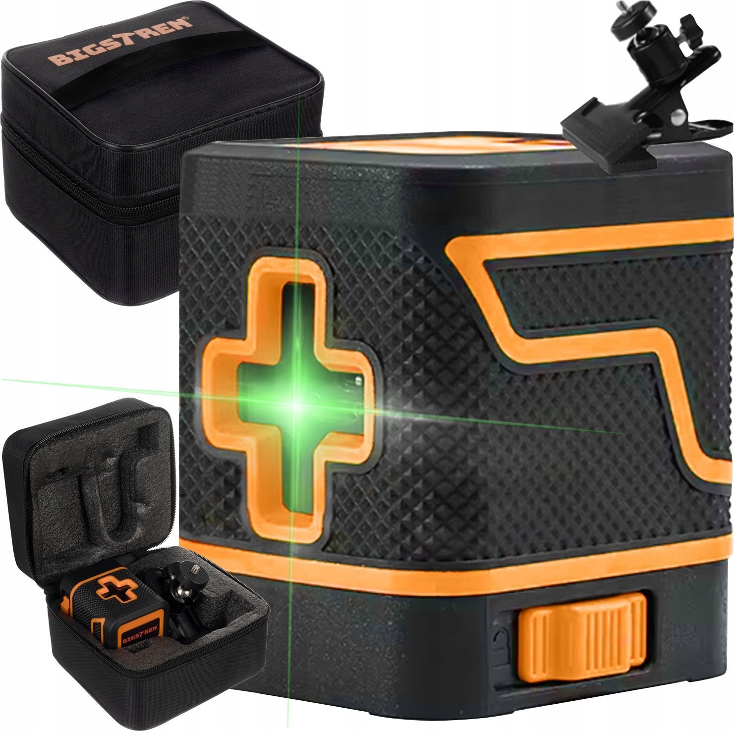 BIGSTREN Laser krzyżowy 24293 zielony 25 m