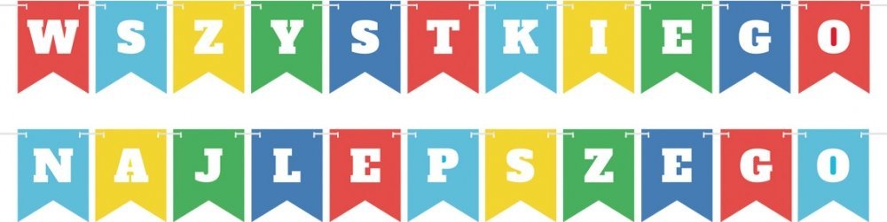 GoDan Girlanda Wszystkiego Najlepszego 2x400cm
