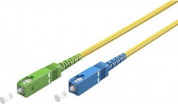 Goobay Kabel światłowodowy (FTTH), Singlemode (OS2) Yellow, Żółty (Simplex), 10 m - Długość kabla 10 m