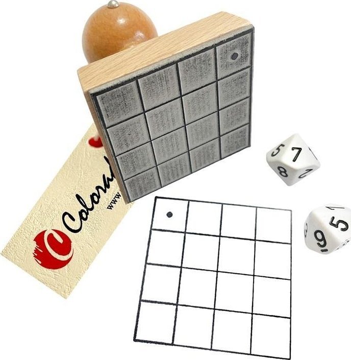 Stempel mnożenie w kratkach do 100