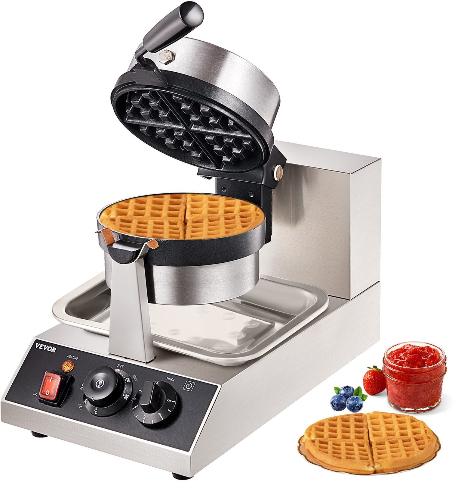 Gofrownica obrotowa do gofrów belgijskich gastronomiczna 1300W