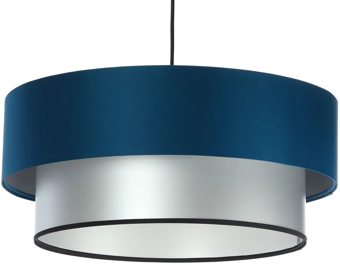 Lampa wisząca DOUBLE BLUE 40 granatowa/srebrna BPS KONCEPT
