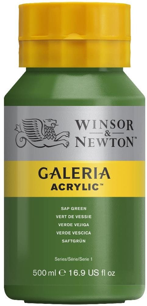 Winsor & Newton Galeria Acrylic, 500 ml, Green, Pot