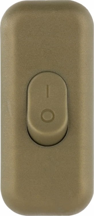 Przełącznik pośredni kołyskowy na kabel KLIK 1-biegunowy 2,5A 250 V Złoty