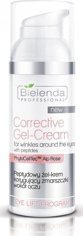 Bielenda Professional Corrective Gel-Cream For Winkles Around The Eyes With Peptides Żel-krem korygujący zmarszczki wokół oczu 50ml
