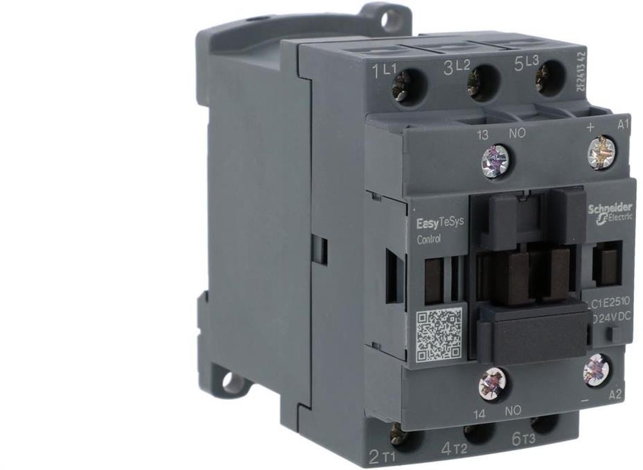 Stycznik mocy Easy TeSys Control AC-3, 25A, 3P (1NO), cewka 24V DC LC1E2510BD