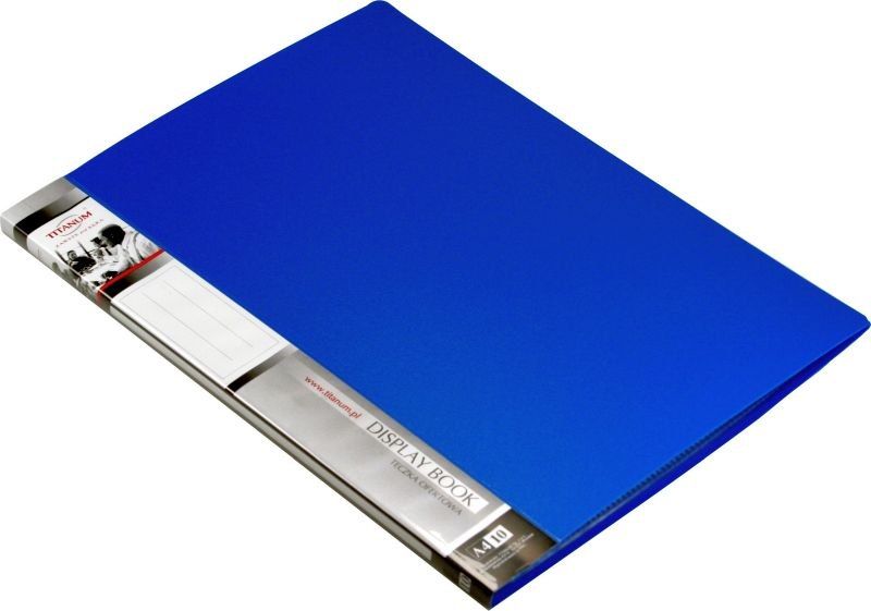 Titanum Teczka ofertowa PP A4 10 kieszeni niebieska