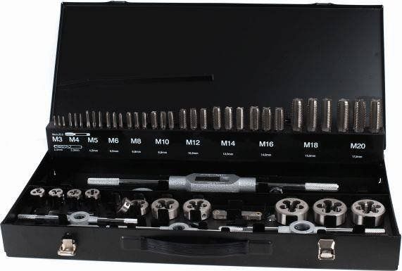 Abraboro Zestaw gwintowników M3-M20 ABRABORO, HSS-G [55 cz.]