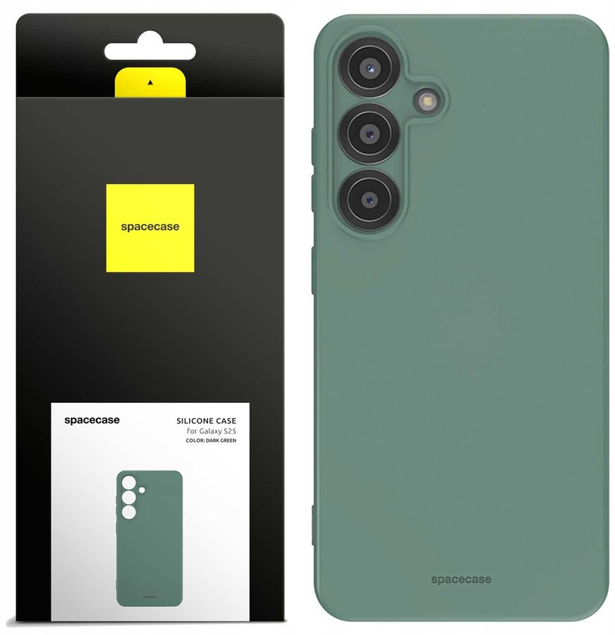 SpaceCase Etui Silicone Case 3.0 Galaxy S25 dark green standard
