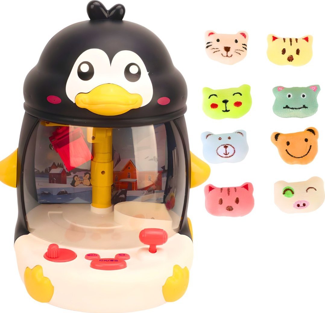 ProNice POŁAWIACZ ZABAWEK AUTOMAT PINGWIN MASZYNA MUZYKA DŹWIĘKI I ŚWIATŁA