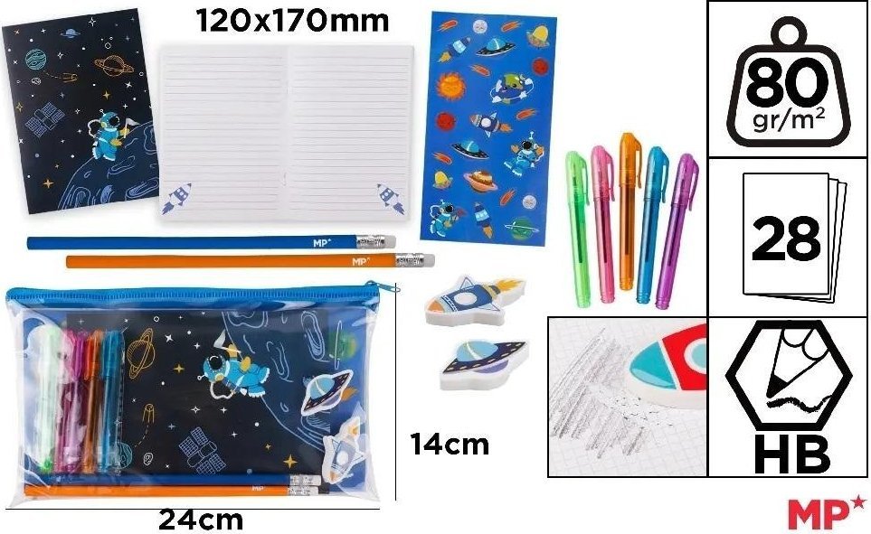Zestaw do pisania kosmos