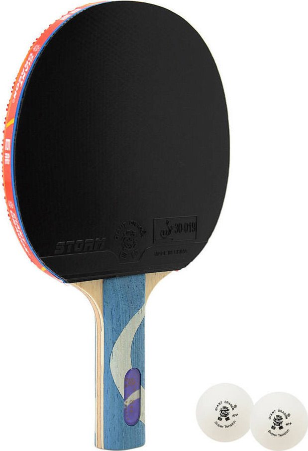 Rakietka do tenisa stołowego ping-ponga Giant Dragon 8 N8082 2 piłeczki, pokrowiec Uniwersalny