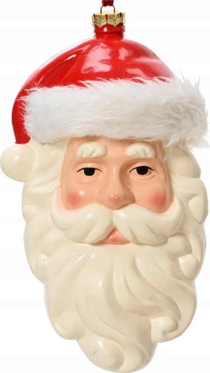 Kaemingk Bombka choinkowa plastikowa Święty Mikołaj 14x21cm