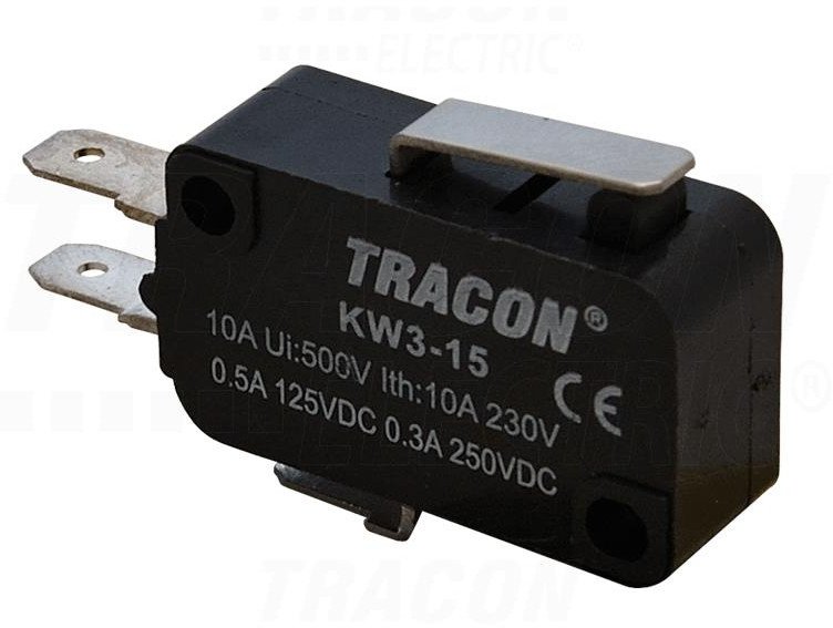 Wyłącznik krańcowy mikro z dźwignią sprężynową KW3-15