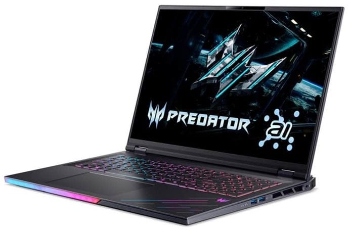 Acer Predator Helios 18 AI PH18-73-96JA 18" FHD i9-275HX/64GB/NVIDIA GF RTX 5080/Win11/ENG kbd/Black/2Y Warranty