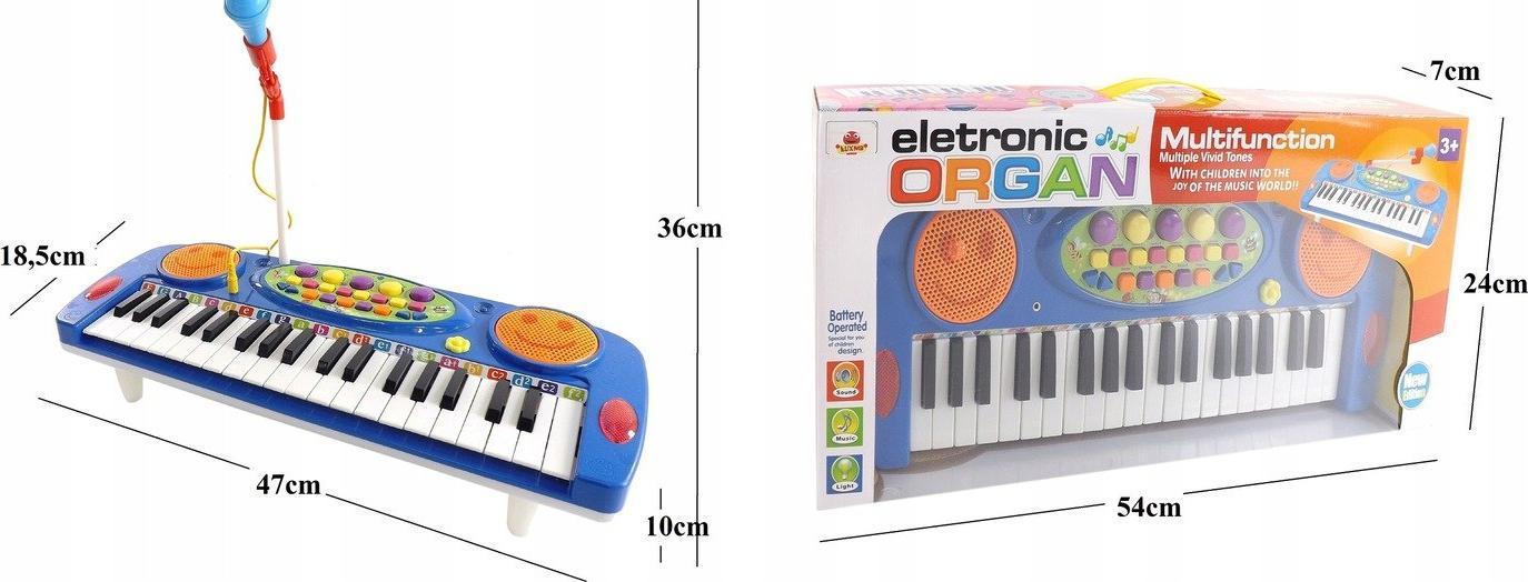 LUXMA ORGANY Z MIKROFONEM 37 KLAWISZY NAGRYWANIE 3702 N