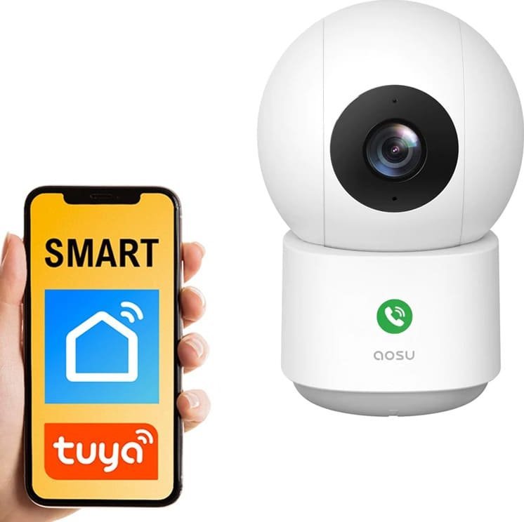 Kamera IP AOSU Kamera wewnętrzna Tuya Aosu SL-C2E z widokiem 360 Wyraźny obraz w nocy Inteligentne śledzenie