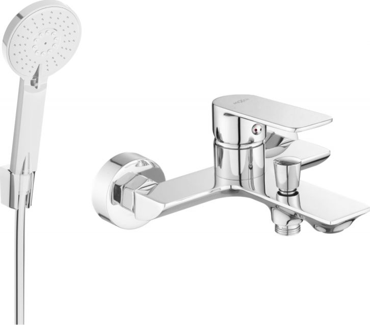 Mexen Mexen Alexa R40 bateria wannowa z zestawem prysznicowym, chrom - 7123R40-00
