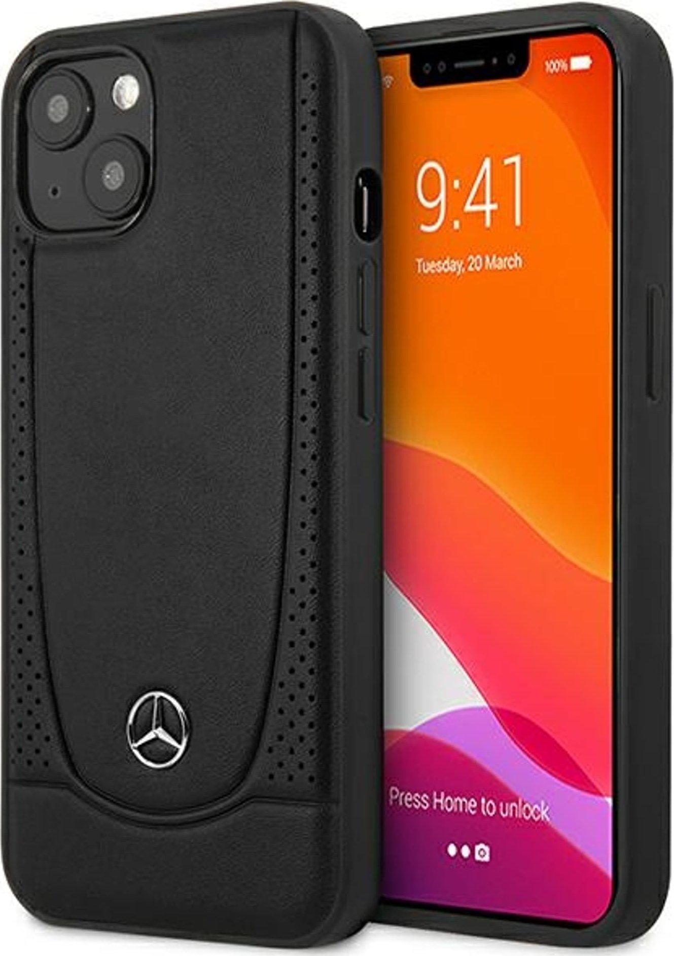 Mercedes MEHCP15MARMBK iPhone 15 Plus / 14 Plus 6.7" czarny/black hardcase Leather Urban