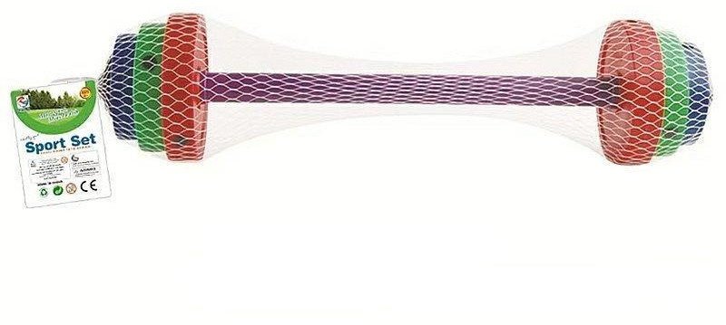 Sztanga plastikowa z obciążnikami 420g