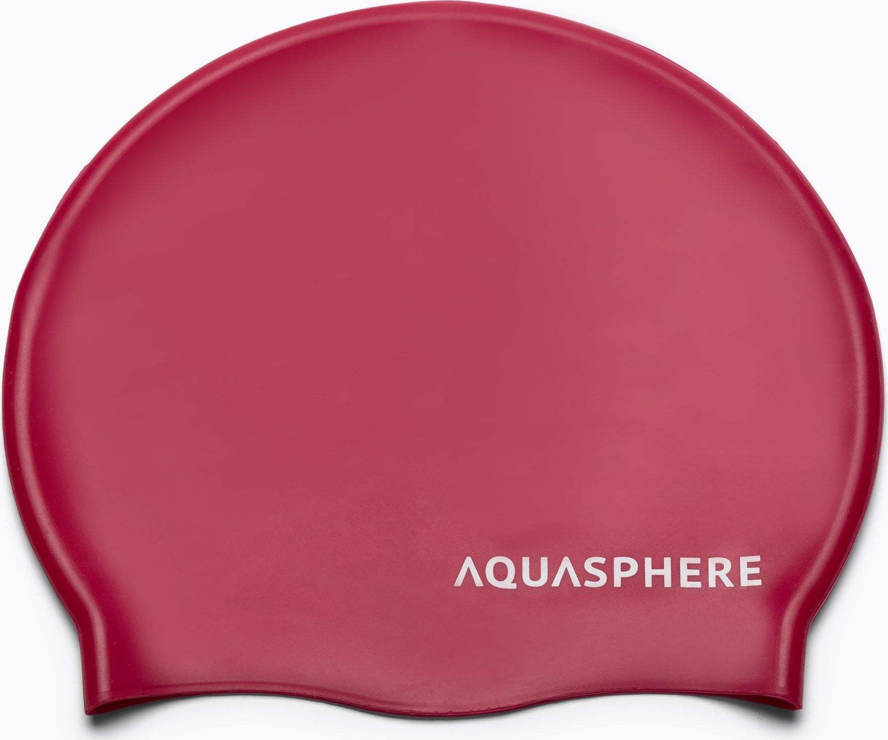 Aqua Sphere Czepek Pływacki Aqua Sphere Plain Cap Sherry Red