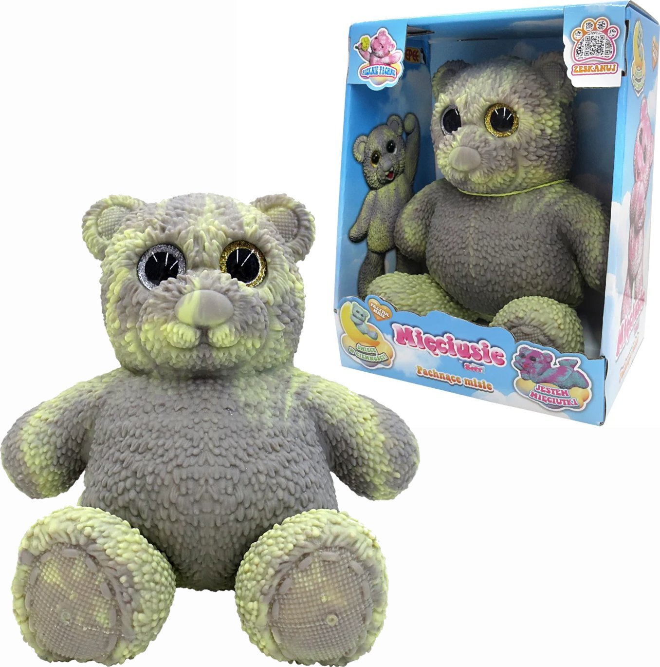 Epee Maskotka Mięciusie Pachnšce misie, szaro-żółty