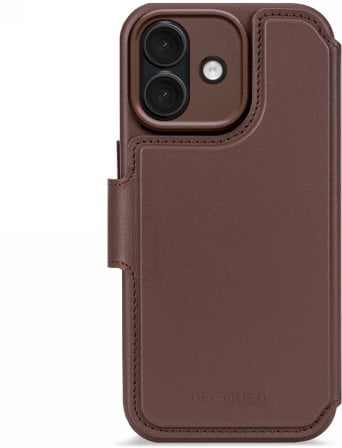 Elmarc Decoded Leather Detachable Wallet - skórzana obudowa ochronna do iPhone 17 kompatybilna z MagSafe (czekoladowy brown)