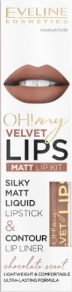 Eveline Oh My Lips Matowa pomadka i konturówka 14 Choco Truffle 4,5ml