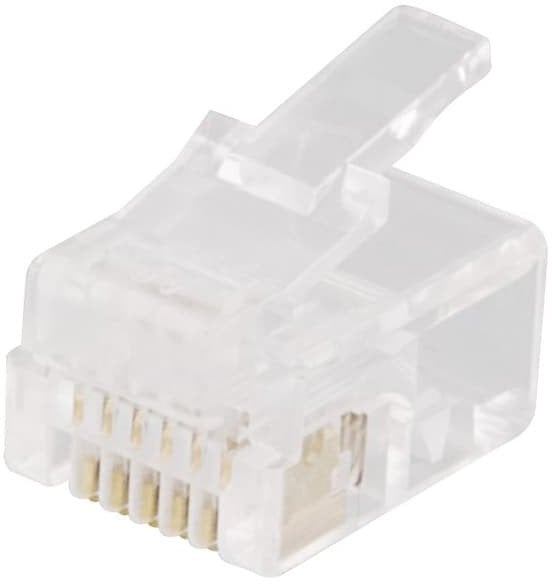 S-Impuls Western Stecker RJ45, 8P8C, vergoldet, Langversion (25 Stück)