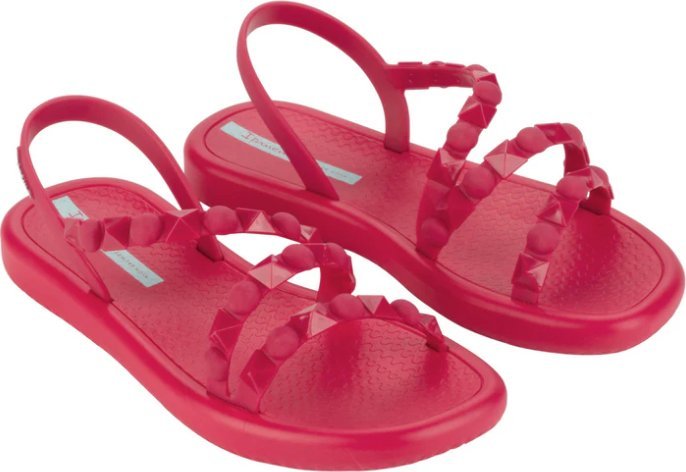 Ipanema Sandałki damskie płaskie sportowe plażowe ozdobne tworzywo Ipanema Pink r.39