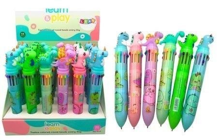 Długopis wielokolorowy 10 kolorow (36szt)