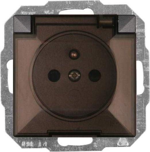 Abex Gniazdo pojedyncze Perła hermetyczne IP44 antracyt (PT-16 PH)