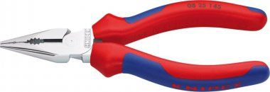 Knipex Szczypce uniwersalne z ostro zakończonymi szczękami chromowane 145 mm - 0825145