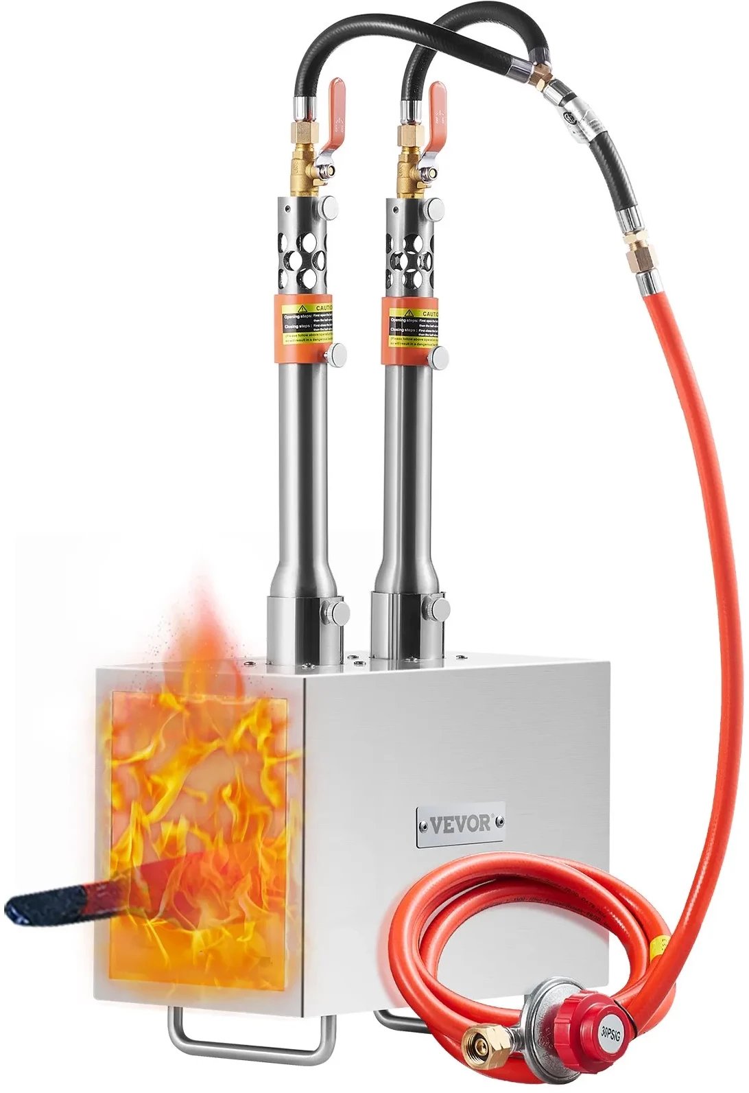 Piec do topienia propanu Metalowy piec gazowy ze stali nierdzewnej 2 palniki