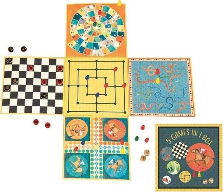 Planszowe gry rodzinne 5w1
