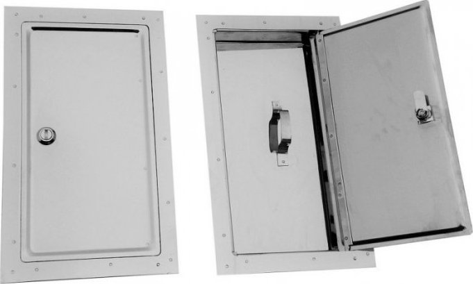 UN DRZWICZKI KOMINOWE NIERDZEWNE 155*290MM DUŻE (1 SZT)