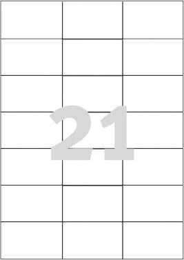 Avery Zweckform AVERY LABEL 70X42 3MM INKJETLASERCOPY universal-labels Inkjet laser color-laser copier weiss 70x42,3mm 2100 Etiketten - 3652