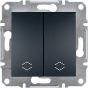 Schneider Electric Łącznik podwójny schodowy Asfora zaciski śrubowe bez ramki antracyt (EPH0600371)