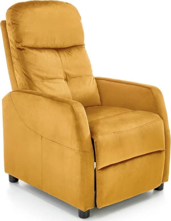 Halmar Fotel rozkładany FELIPE 2 VELVET musztardowy HALMAR