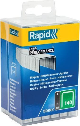 Rapid Zszywki Rapid z drutu płaskiego nr 140 (6 mm) - opakowanie 5000 szt.